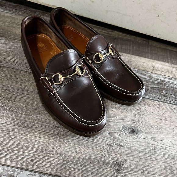 Oakstreet Bootmakers Other - Oakstreet Bootmaker handcrafted in USA Classic Brown Leather Bit Loafers
